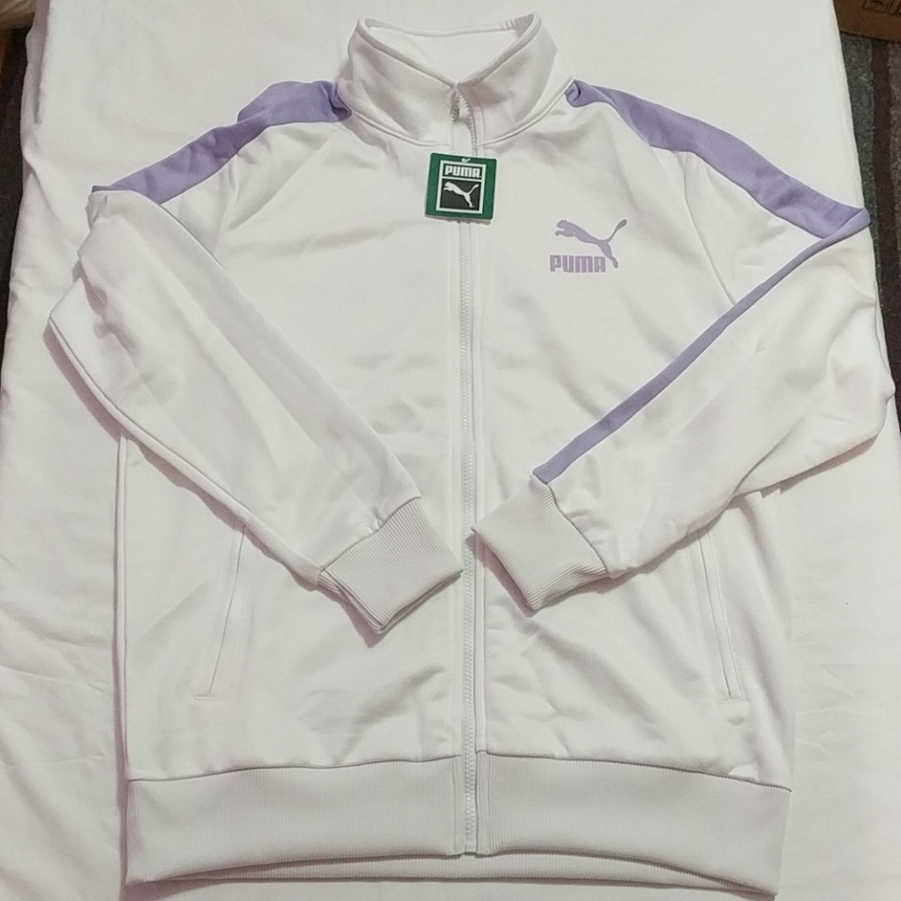Puma Archive T7 Track Jacket Mens Purple White New